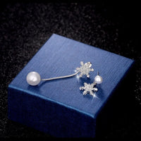 Snowflake Drop Earrings - Elegant Winter Jewellery-State of Style