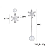 Snowflake Drop Earrings - Elegant Winter Jewellery-State of Style