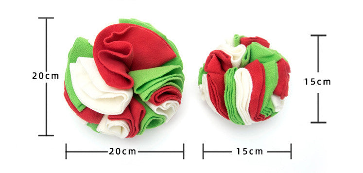 Snuffle Ball for Dogs - PawMaze-Green - Red-15 cm-State of Style