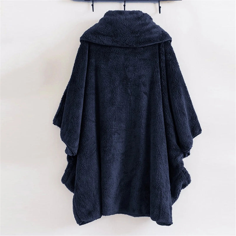 SnugBreeze Oversized Hooded Wind Jacket-Brown-2XL-State of Style