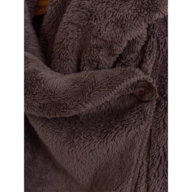 SnugBreeze Oversized Hooded Wind Jacket-Brown-2XL-State of Style