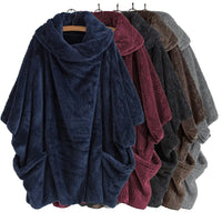SnugBreeze Oversized Hooded Wind Jacket-Brown-2XL-State of Style