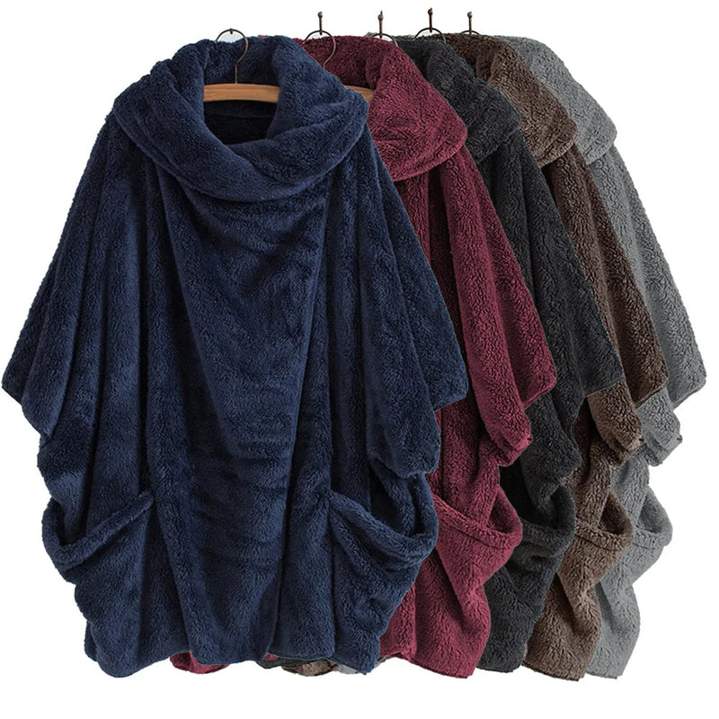 SnugBreeze Oversized Hooded Wind Jacket-Brown-2XL-State of Style
