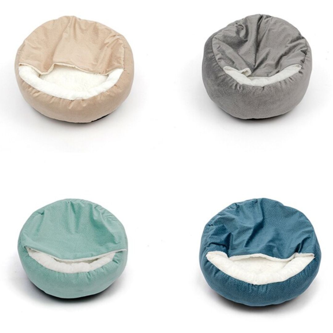 SnuggleNest Dog Cuddle Cave - The Ultimate Comfort for Your Pet-Grey-S (50cm)-State of Style