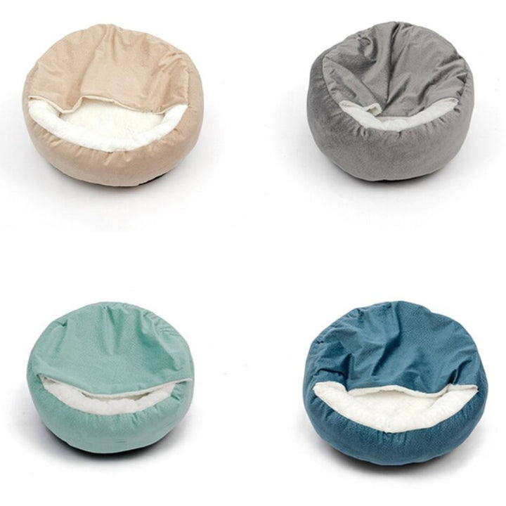 SnuggleNest Dog Cuddle Cave - The Ultimate Comfort for Your Pet-Grey-S (50cm)-State of Style