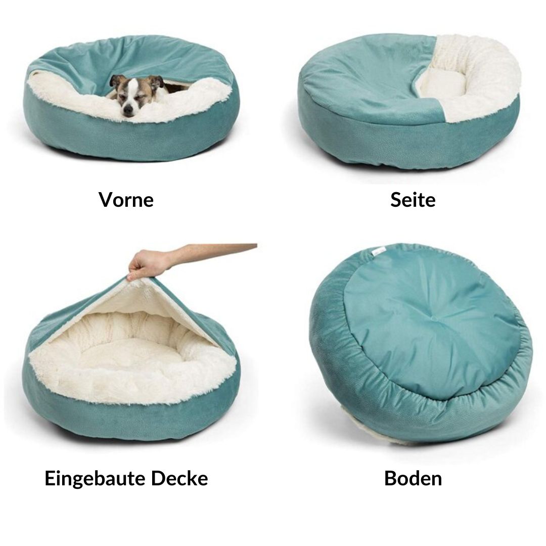 SnuggleNest Dog Cuddle Cave - The Ultimate Comfort for Your Pet-Grey-S (50cm)-State of Style