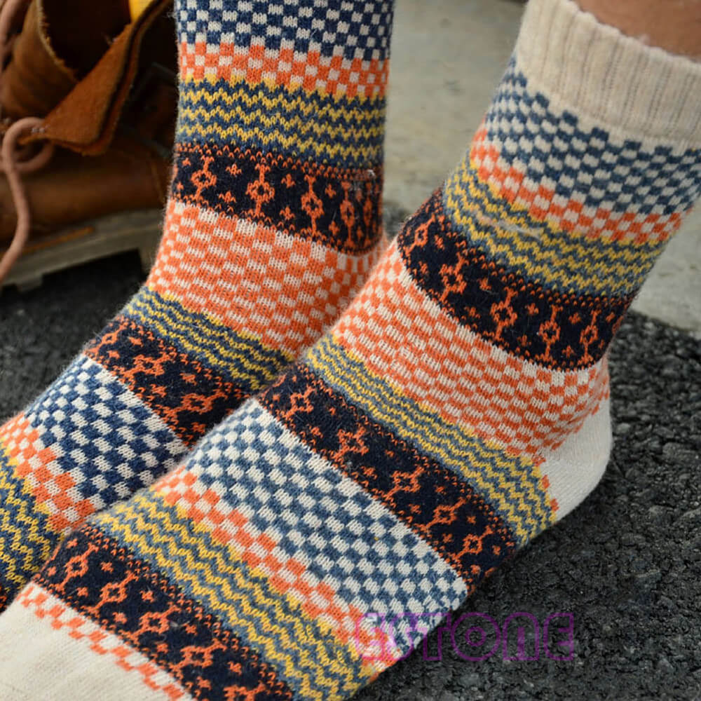 4-piece set of vintage autumn socks – Northern Lights