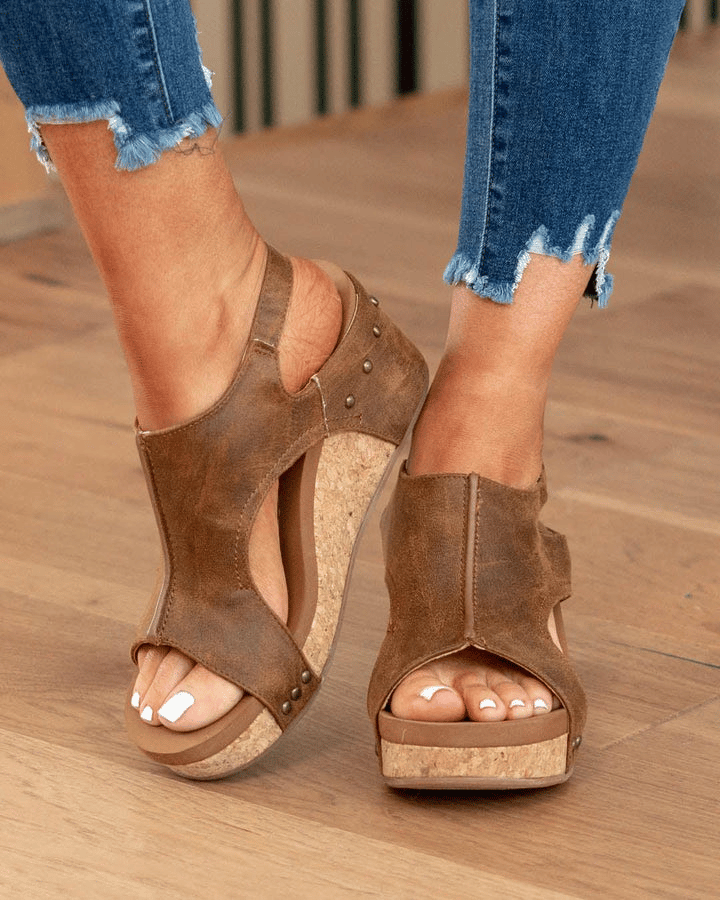 Sofia - Orthopedische Bruine Sandalen-Bruin-34-State of Style
