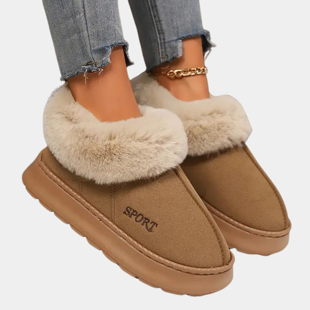 Soft and Warm Ladies Slippers - Nova-Black-3-State of Style