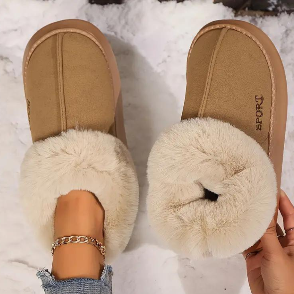 Soft and Warm Ladies Slippers - Nova-Black-3-State of Style