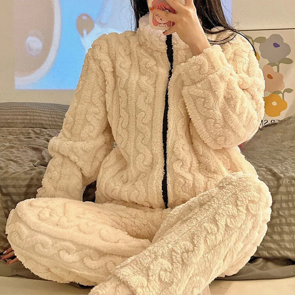 Soft and Warm Onesie for Women - Liora-Beige-XS-State of Style