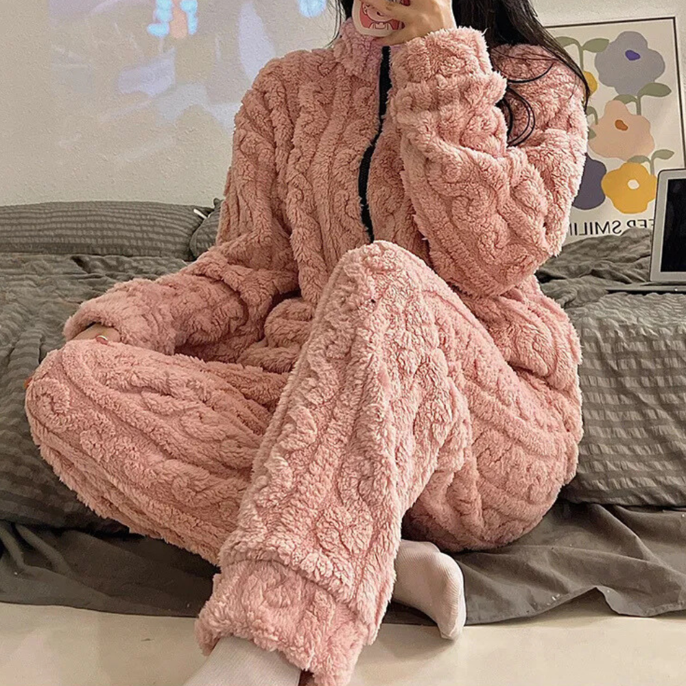 Soft and Warm Onesie for Women - Liora-Pink-XS-State of Style