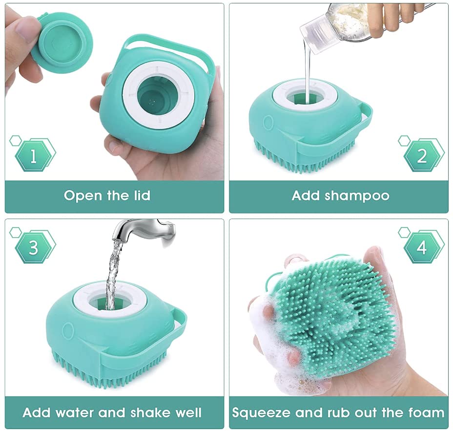 Soft Brush for Bathing & Grooming Pets-Blue-State of Style