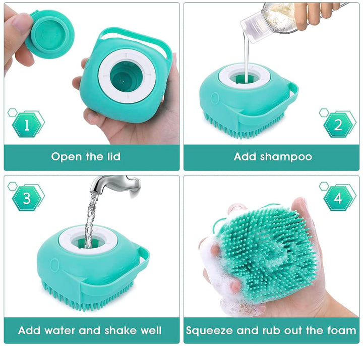 Soft Brush for Bathing & Grooming Pets-Blue-State of Style