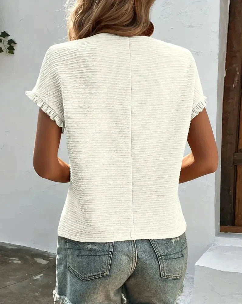 Soft Cotton Ladies T-shirt – Élodie-Light pink-S-State of Style
