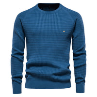 Soft Cotton Men's Sweater - Sven-Blue-S-State of Style