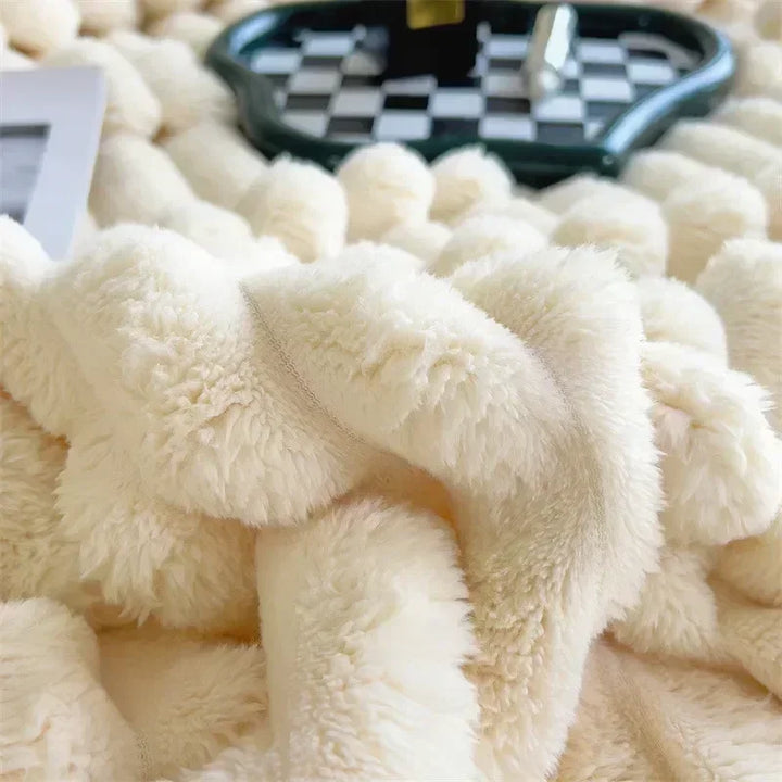 Soft Plush Maxi Blanket - LuxuraWrap-Cream-120x200 cm-State of Style