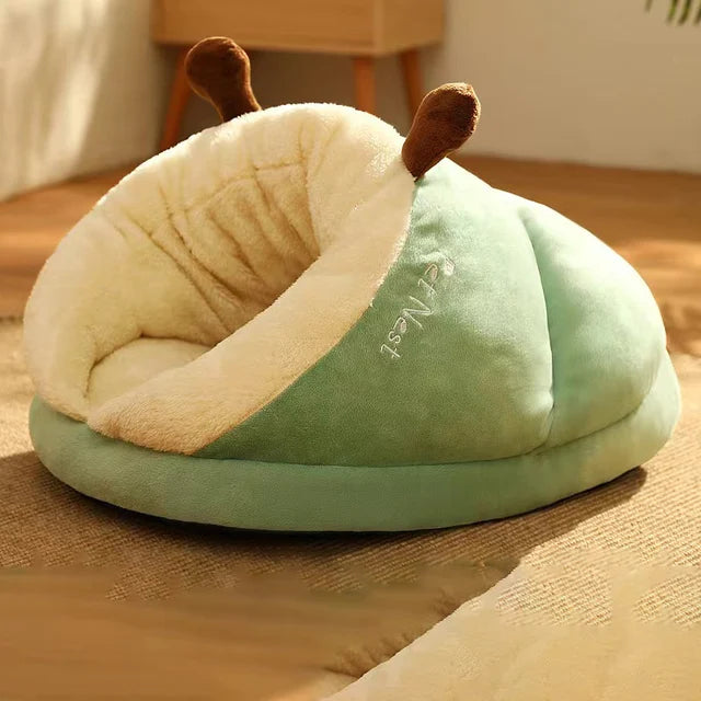 Soft Snuggle Bed for Cats and Dogs - SnugglePaw-Green-M-State of Style