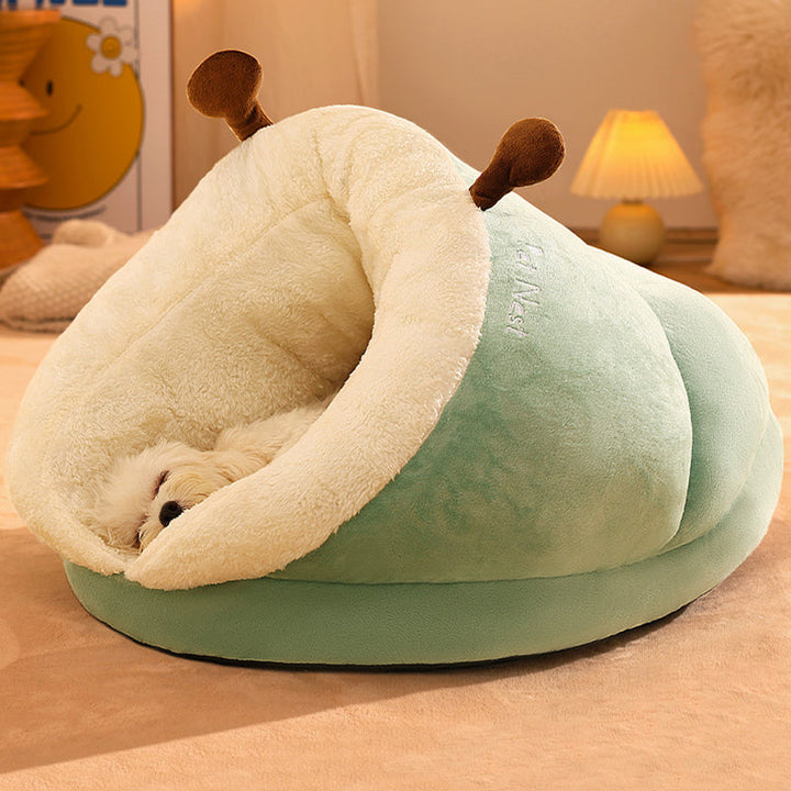 Soft Snuggle Bed for Cats and Dogs - SnugglePaw-Green-S-State of Style