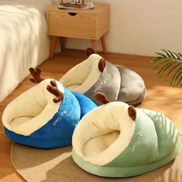 Soft Snuggle Bed for Cats and Dogs - SnugglePaw-Green-S-State of Style