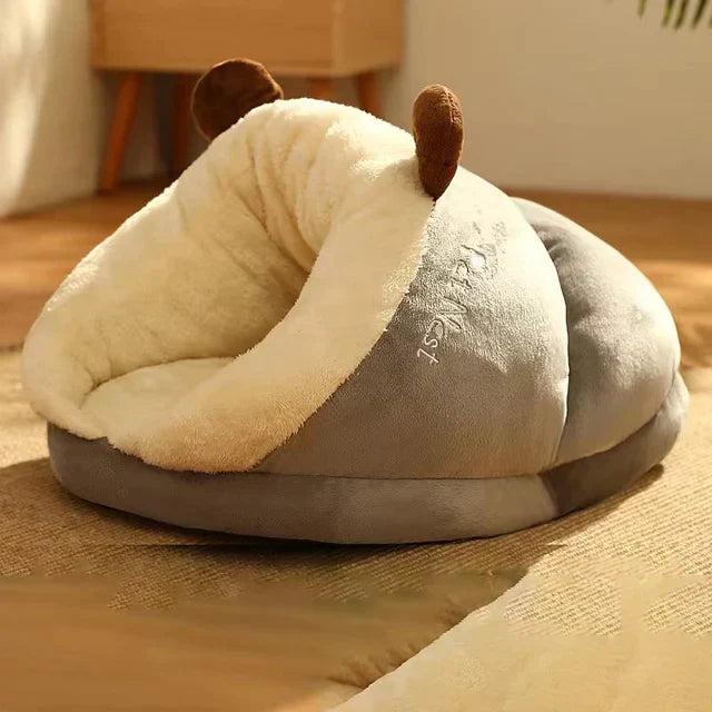 Soft Snuggle Bed for Cats and Dogs - SnugglePaw-Grey-S-State of Style