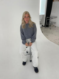 Soft Women's Sweater with Relaxed Fit - Aurena-Blue-XS/S-State of Style