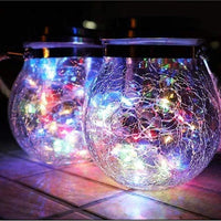 Solar Mason Jar Lamp-RGB-Set of 2-State of Style