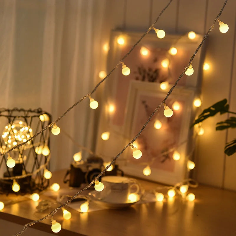 Solar-Powered Festive Lighting - SolarGlow-Warm White-5M 20LEDS-State of Style