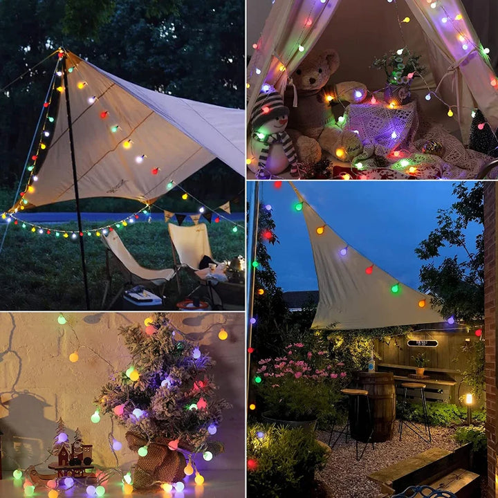 Solar-Powered Festive Lighting - SolarGlow-Warm White-5M 20LEDS-State of Style