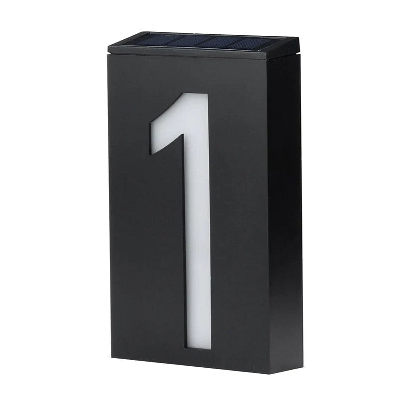 Solar-powered House Number - SolarSign-1-State of Style