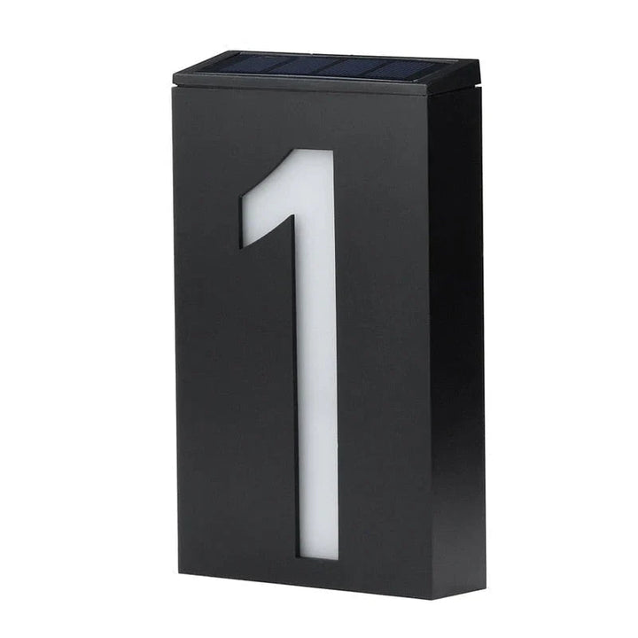 Solar-powered House Number - SolarSign-1-State of Style