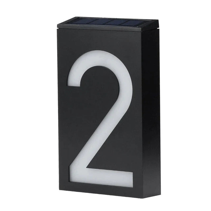 Solar-powered House Number - SolarSign-2-State of Style