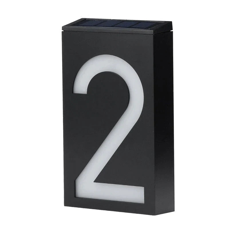 Solar-powered House Number - SolarSign-2-State of Style