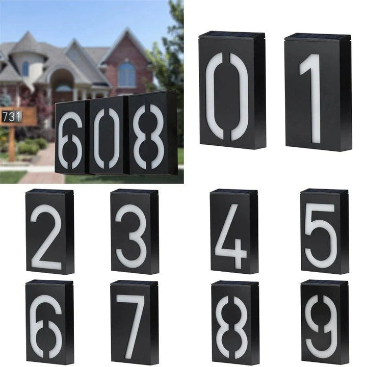 Solar-powered House Number - SolarSign-3-State of Style