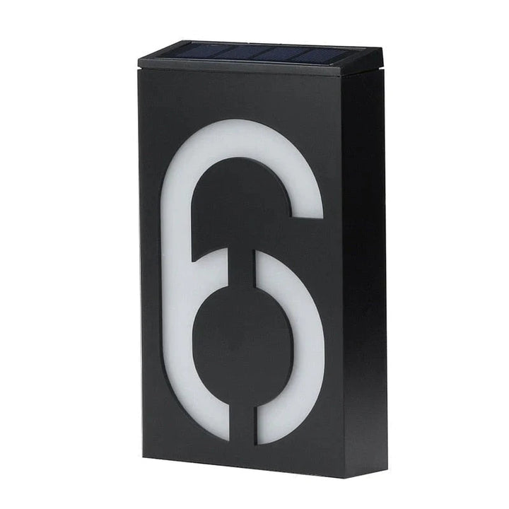 Solar-powered House Number - SolarSign-6-State of Style