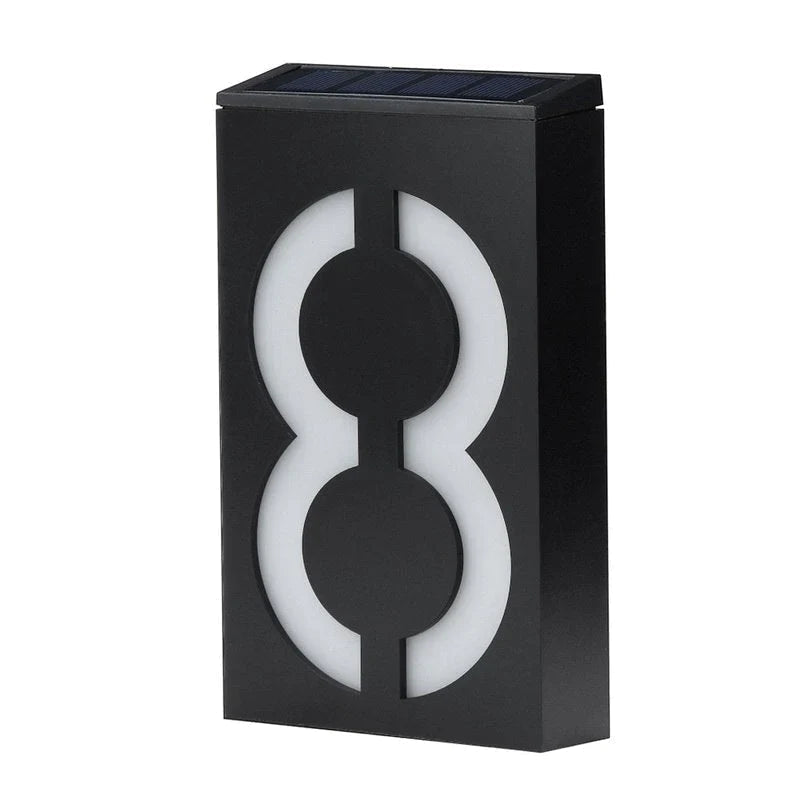 Solar-powered House Number - SolarSign-8-State of Style