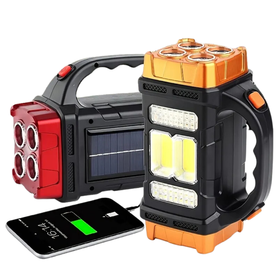 SolarBeam 3-in-1 Emergency Flashlight-Yellow-State of Style