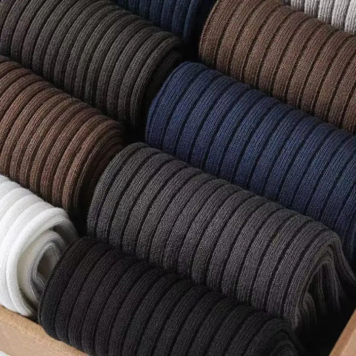 Solid Colour Crew Socks | Comfortable and Durable-10 Pairs (Mixed Colours)-State of Style
