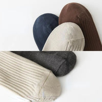 Solid Colour Crew Socks | Comfortable and Durable-5 Pairs (Mixed Colours)-State of Style