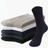 Solid Colour Crew Socks | Comfortable and Durable-5 Pairs (Mixed Colours)-State of Style