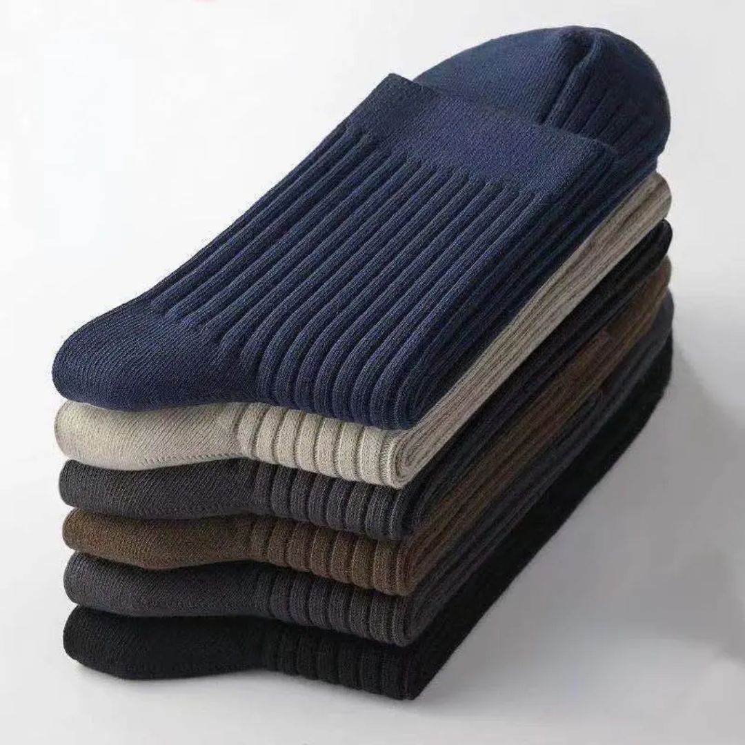 Solid Colour Crew Socks | Comfortable and Durable-5 Pairs (Mixed Colours)-State of Style