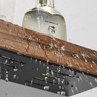 Solid Wood Bathroom Shelf – WoodaFix-Brown-S (20cm)-State of Style