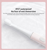 SONIC ELECTRIC TOOTHBRUSH - WATERPROOF AND USB RECHARGEABLE-White-State of Style