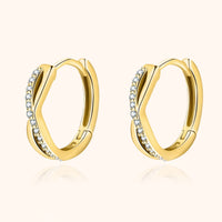 Sophia Cross Earrings-Gold-State of Style
