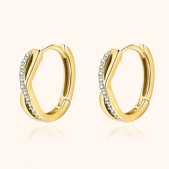 Sophia Cross Earrings-Gold-State of Style