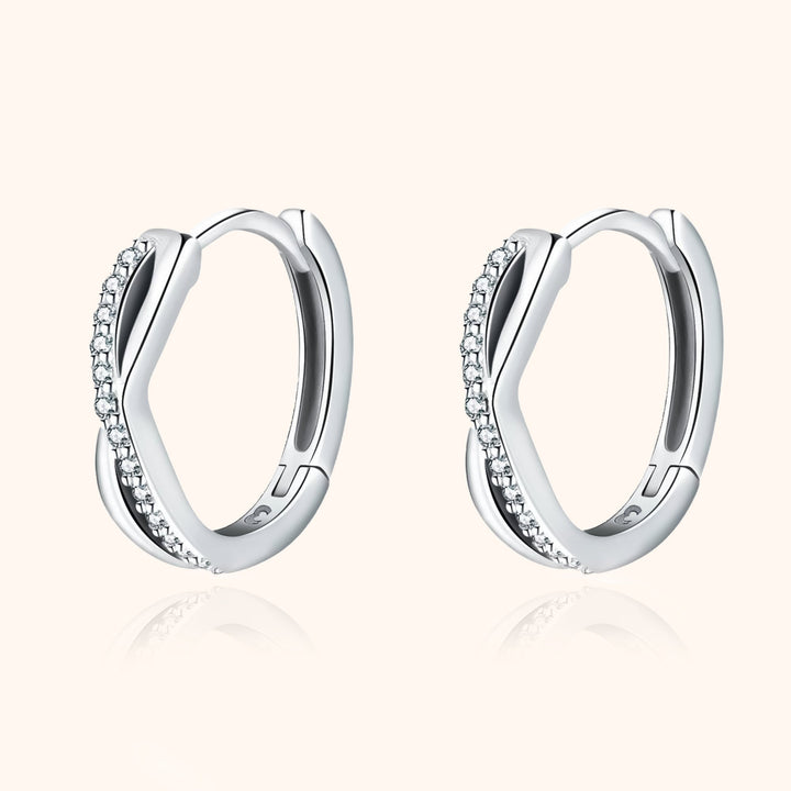 Sophia Cross Earrings-Silver-State of Style