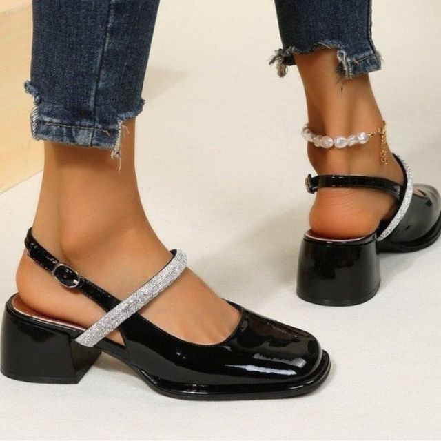 Sophia - Orthopedische Elegante Witte Pumps-Zwart-33-State of Style
