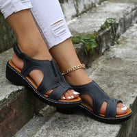 Sophie - Orthopedische Elegante Witte Sandalen-Blauw-33-State of Style