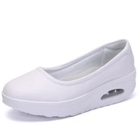 Sophie - Orthopedische Zwarte Comfort Wedges-Wit-36-State of Style