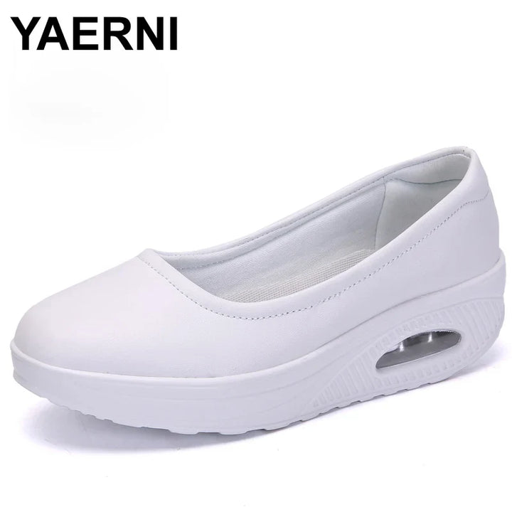 Sophie - Orthopedische Zwarte Comfort Wedges-Zwart-36-State of Style